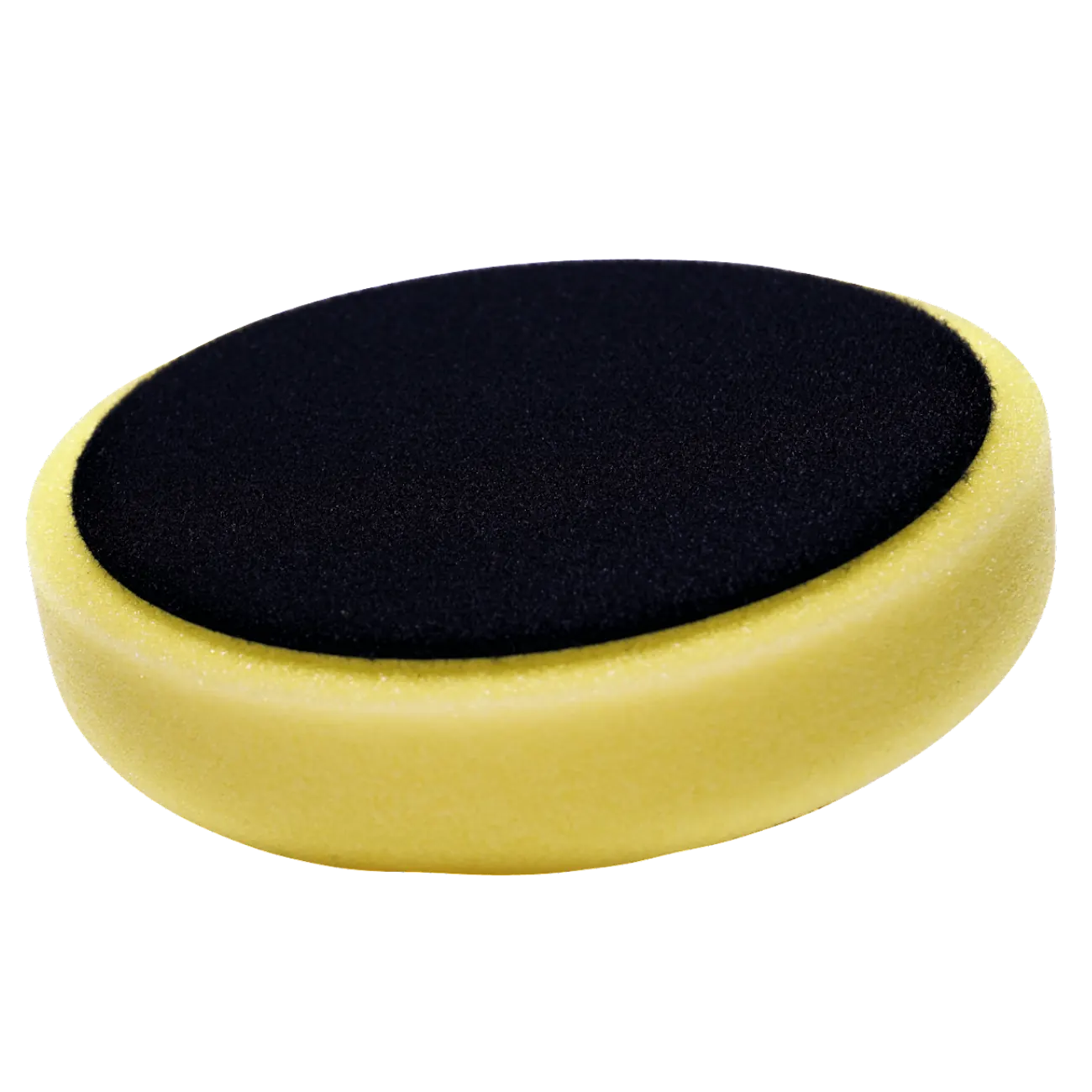 Yellow medium light cut foam polishing pad 145mm for paint correction by KAC Car Care