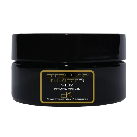 Stellar Invicto SiO2 hydrophilic 100g jar ceramic wax coating competitive wax designers automotive paint protection by DK Detailing Kingdom